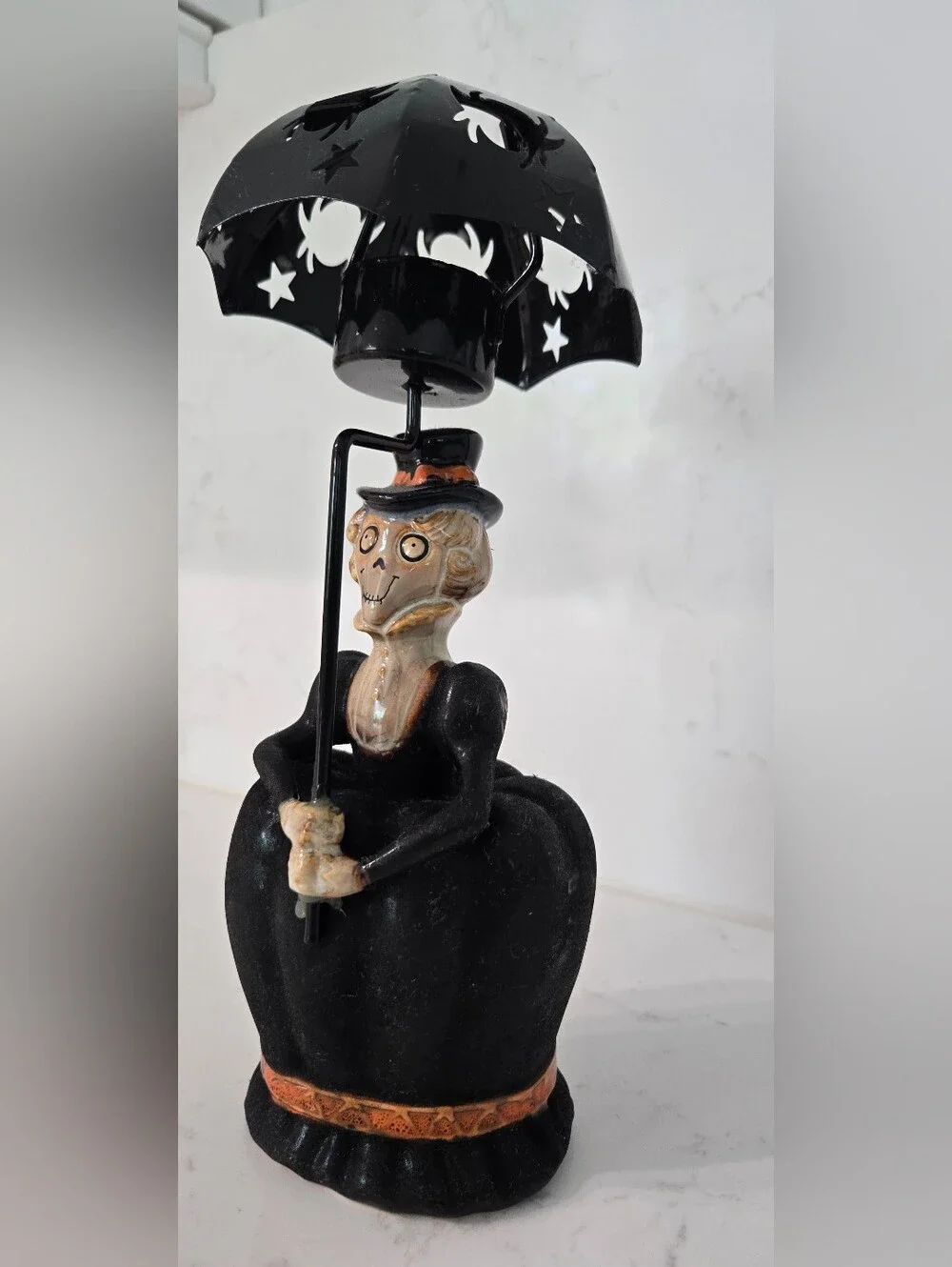 Yankee Candle Boney Bunch Aunt Hilda Tealight Umbrella - Rare 2009
